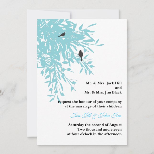 Invitación a la boda pacífica (Anverso)