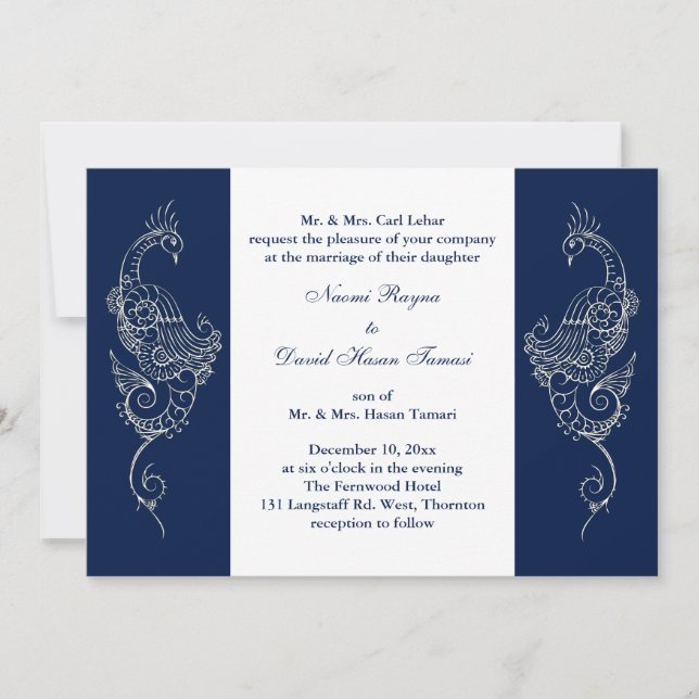 Invitación a la boda pacífica de la Marina y el Me (Anverso)