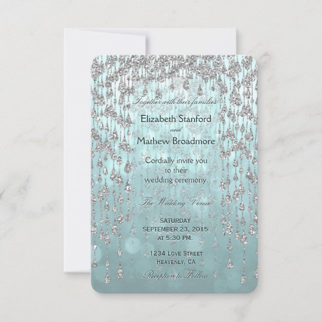 Invitación a la boda | Palacio de Cristal Verde az (Anverso)