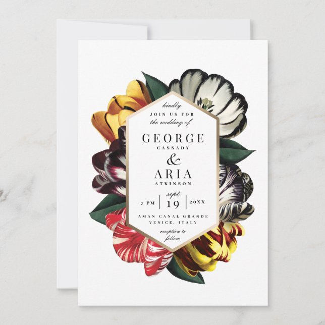Invitación a la boda *Palazzo Grassi* (Anverso)