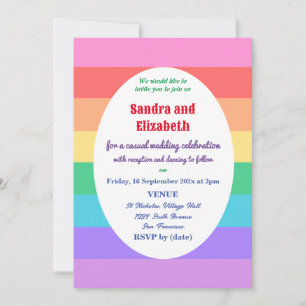 Invitación a la boda Pareja Gay/Lesbiana