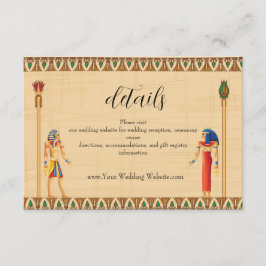 Invitación a la boda Patrimonio faraónico sobre el