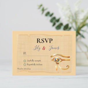 Invitación a la boda Patrimonio faraónico sobre el