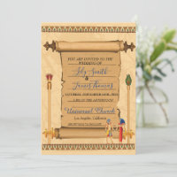 Invitación a la boda Patrimonio faraónico sobre el