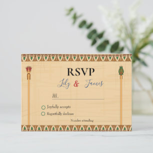 Invitación a la boda Patrimonio faraónico sobre el
