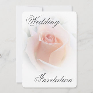 Invitación a la boda Peach Pink Rosebud