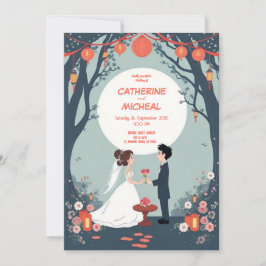 Invitación a la boda personalizada con estilo Stud