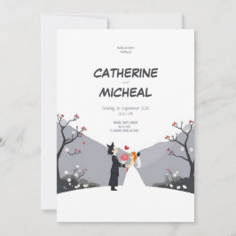 Invitación a la boda personalizada con estilo Stud