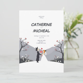 Invitación a la boda personalizada con estilo Stud