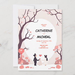 Invitación a la boda personalizada con estilo Stud