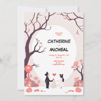 Invitación a la boda personalizada con estilo Stud