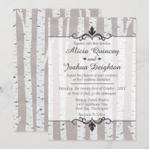 Invitación a la boda personalizada de la naturalez