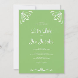 Invitación a la boda personalizada de Tuberose