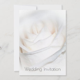 Invitación a la boda personalizada de White Rose