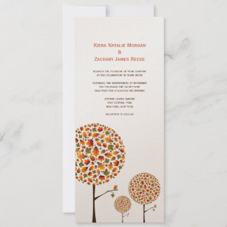 Invitación a la boda personalizada del árbol pop d