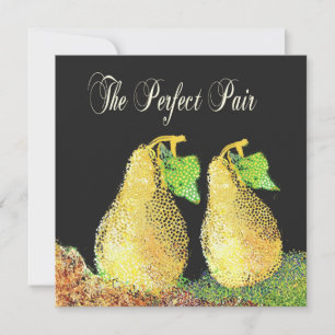 Invitación a la boda personalizada del par perfect