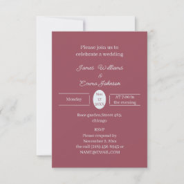 Invitación a la boda personalizada por cimarrona s