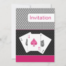 invitación a la boda pink 3 aces vegas
