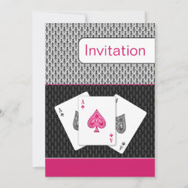 invitación a la boda pink 3 aces vegas