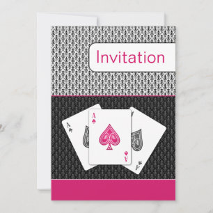 invitación a la boda pink 3 aces vegas