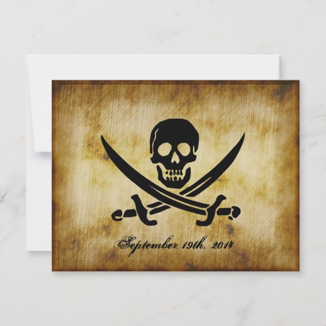 Invitación a la boda pirata (Anverso)