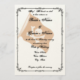 Invitación a la boda pirata