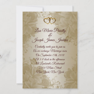 Invitación a la boda plumería elegante con maripos