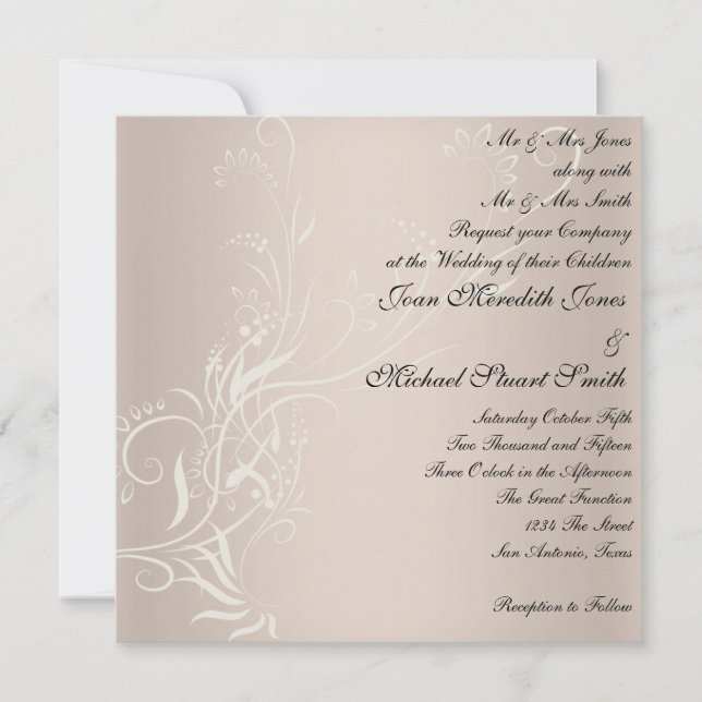 Invitación a la boda popular (Anverso)