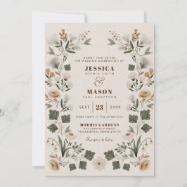 Invitación a la boda popular moderna de Boho