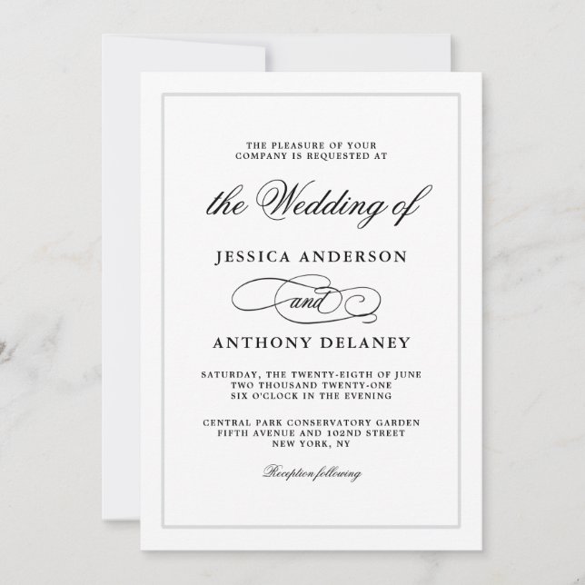 Invitación a la boda por asuntos sencillamente ele (Anverso)