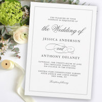 Invitación a la boda por asuntos sencillamente ele