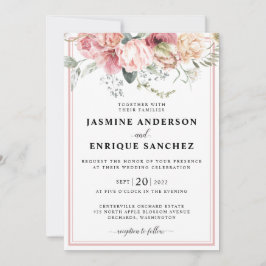 Invitación a la boda por Bouquet Tulip de primaver