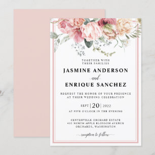 Invitación a la boda por Bouquet Tulip de primaver