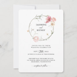 Invitación a la boda por Bouquet Tulip de primaver