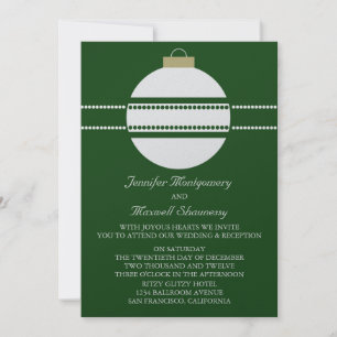 Invitación a la boda por Moda simple con ornamento