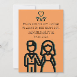 Invitación a la boda profunda de Naranjas