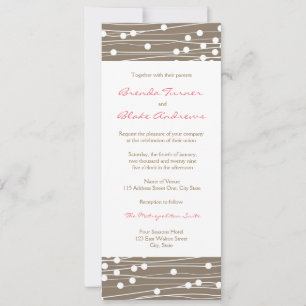 Invitación a la boda - Puntos y líneas orgánicos