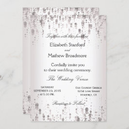 Invitación a la boda | Purpurina plateado