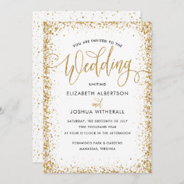 Invitación a la boda Purpurinoso en un Purpurina d