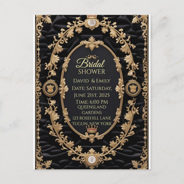 Invitación a la boda real (Anverso)