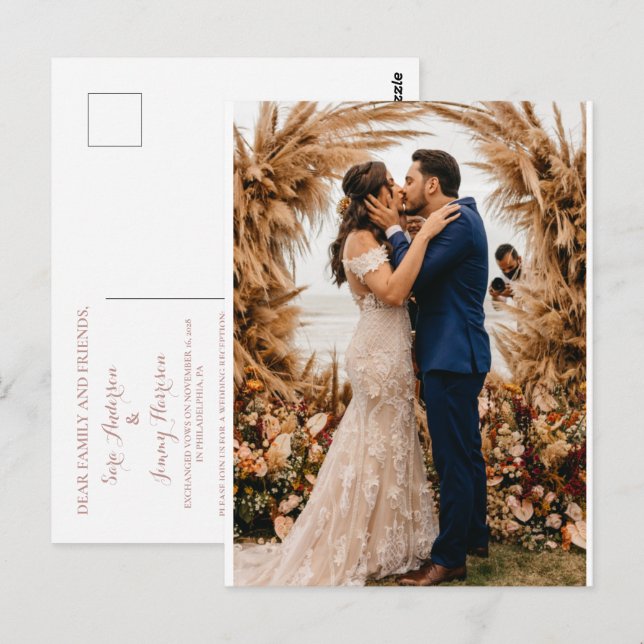 Invitación a la boda real (Anverso / Reverso)