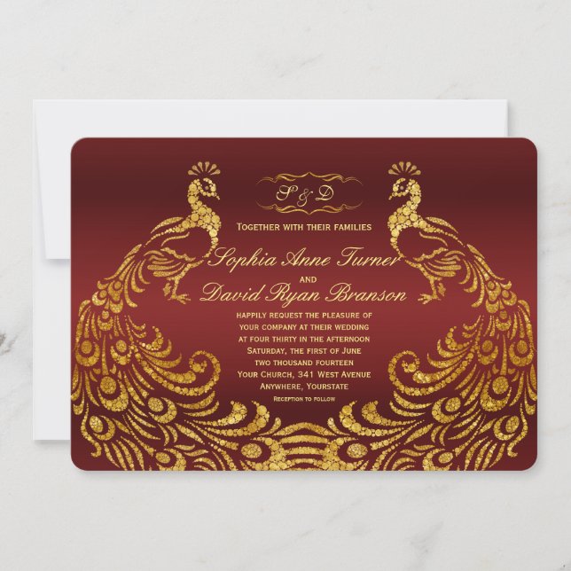 Invitación a la Boda Real de Oro de Borgoña (Anverso)