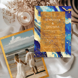 Invitación a la Boda Real de Oro de la Marina Azul