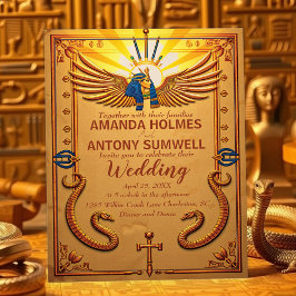Invitación a la boda real egipcia