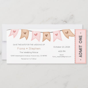 Invitación a la boda, recepción de la ceremonia de