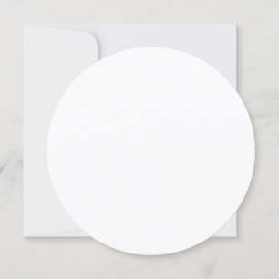 Invitación a la boda redonda de 5,25" de diámetro