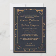 Invitación a la boda Regency Regency