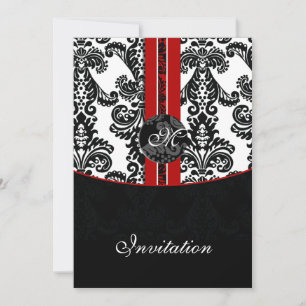 invitación a la boda roja