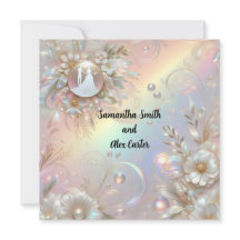 Invitación a la boda romántica