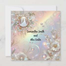 Invitación a la boda romántica